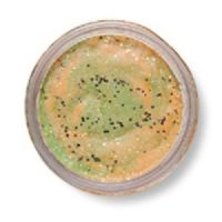 028632067741 - PowerBait med glimmer - ORANGE TWIST (grøn / orange)