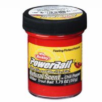 028632306635 - PowerBait med glimmer - CHILI PEBBER (chilli rød)