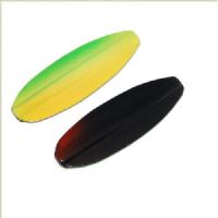 16009 - Trutta Flex Classic Slim - 8 gram - Dæmonen (Grøn/Gul/Orange / Sort/Rød) - En nyhed indenfor individuel designet UL fiskegrej. Trutta Flex har den perfekte gang i vandet. Trutta Flex er totalt uimodståelig for de kendte sportsfisk som f.eks. regnbueørred. guldørred. Tigerørred. laks og havørred.<BR>Suveræn til Put & Take.