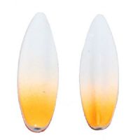 18507 - Trutta Flex - 6 gram - Hvid m/Orange Røv og glow på den ene side - En nyhed. <BR>Trutta Flex har den perfekte gang i vandet. Trutta Flex er totalt uimodståelig for de kendte sportsfisk som f.eks. regnbueørred. guldørred. Tigerørred. laks og havørred.<BR>Suveræn til Put & Take.