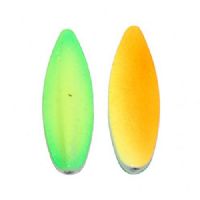 18508 - Trutta Flex - 6 gram - Melon (Grøn/Gul / Orange/Gul) - En nyhed. <BR>Trutta Flex har den perfekte gang i vandet. Trutta Flex er totalt uimodståelig for de kendte sportsfisk som f.eks. regnbueørred. guldørred. Tigerørred. laks og havørred.<BR>Suveræn til Put & Take.