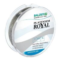 4005652116068 - Platinum Royal line - Længde:250m - Brudstyrke:17 kg - Tykkelse 0.40mm - Farve:Grå - 001 2302 040<br>By using state-of-the-art polymers the Platinum has significant great resistance to abrasion. yet it remains just as supple as ever. The AntiTwist system developed by Balzer reduces line-twisting to a minimum. The special anti-reflex coating ensures inconspicuous bait presentation even on bright days or in clear water. 
Highly compressed molecules ensure maximum load-bearing capacities. UV protective coating. Extremely high resistance to abrasion. Incredibly little elongation. Extremely supple for maximum casting distances. AntiTwist system reduces twisted lines to a minimum.