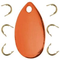 4005652161334 - Edition Sea, fladfiske spoon blade med eyelets - Længde:10cm. - Farve:Orange, UV - 001 4732 043<br>Useful accessories for all anglers, who want to construct their own systems or in order to refine existing leaders individually.