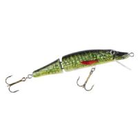 4005652174730 - MK Adventure, 2-delt - 130mm. - Vægt:21g. - Farve:Pike - arbejdsdybde200cm - Baittype:Flydende - 001 3401 013<br>Its field of operation – both by rivers and lakes – is wherever huge casting distances are not required. Movements in the rear part of the hardbait are particularly agile. Pike are attracted by the swivels at the rear and can attack the calm top section all the more purposefully. The best way to windin with this version is to keep it even with only slight acceleration phases. The hardbait can be guided tantalisingly slowly and is therefore also good for trolling. Type: floating, diving depth: 1.50 - 2.00m.