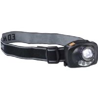 4005652810454 - Pandelampe med sensor - 001 8441 100<br>On and off with a simple hand movement in front of the lamp, choice of red, white or UV light, super bright XP-E technology, 90° tilt angle, size-adjustable headband, operated with 3 x AAA batteries (included).