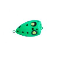 4005652826554 - Popper "Splash” - 30mm. - Vægt:2.8g. - Farve:Gr&oslash;n, UV - 001 6080 002<br>The „Splash“ is perfect for fishing in summer when the fishes are more passive. The Popper is tied to a leader and the hook is baited with natural baits or our Trout Collectors. The popper is twitched over the surface and this creates popping noises and imitates food which is falling in the water and attracts trouts. Can also be used as a pilot float.