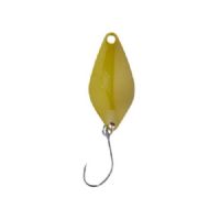 4005652830278 - Pro Staff Series Chicco spoon - 20mm. - Vægt:0.8g. - Farve:Ocher - 001 6082 004<br>Extra-small and light spoons for fishing in summer when the trout are in the upper layers of water and look-out for small bait. Most colours are on the muted side, which has proved extremely effective on passive fishes.