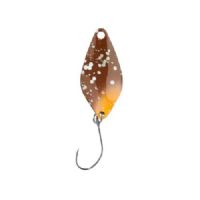 4005652830346 - Pro Staff Series Sunny spoon - 2.5mm. - Vægt:1.4g. - Farve:Brown-Gold-Glitter, UV - 001 6083 001<br>Extra-small and light spoons for fishing in summer when the trout are in the upper layers of water and look-out for small bait. Most colours are on the muted side, which has proved extremely effective on passive fishes.