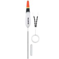 4005652839127 - Trout Attack, C. Slim Jim fl&aring;d med glaslod og gummistoppere - Vægt:3g. - 001 6090 203<br>First-class float sets consisting of high-quality trout floats with small bodies, matching glass weights, triple swivels and line stoppers.