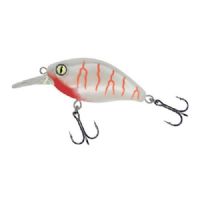 4005652852089 - Shirasu Crank Bait SR wobler - 35mm. - Vægt:3g. - Farve:Albino, UV - arbejdsdybde30cm - Baittype:Crank Bait - 001 3345 006<br>Absolute top-class hardbait: Developed by our Shirasu Pro Staff team, produced in the EU! The hardbait features the highest quality workmanship and technical sophistication, including TSS (Twin Top Water System) or Cast & Balance systems. The true value of a high-quality hardbait, however, only becomes apparent when you look at its performance, which ultimately decides whether it is a success or a failure. Each type of hardbait in the Shirasu series has its own individual features, precisely matched to the type of guide and the expected target fish. The Twitch hardbait, for example, swings out sideways (Walk the Dog), the Asp hardbait vibrates at a high frequency and the Deep Diver is aggressive. Our Pro Staffers have spent countless
hours and tests on the water optimising these features. Each individual hardbait is put through a test basin at the manufacturer’s before delivery. This means that you can be 100% sure that only perfectly running hardbaits leave the production.
All plugs are lead-free and fitted with steel balls. Caution: extremely sharp trebles! 

Our Crank Bait perfectly imitates a feeder fish. It imitates the movement, water displacement and, with the aid of the steel balls, also the sounds. It is easily reeled in slowly and evenly and is perfect for fishing a spot. If there is a lull in biting, however, it can also be quickly retracted in order to provoke reaction bites. It is available as shallow and deep bait in 2 sizes. One of the best hard baits for perch. Tip: If there is little growth on the water bed, you can deliberately let the deep-water runner down to stir up sand and attract the attention of predators. Diving depth 3.5cm: 0.3m, 4.5cm: 0.5m.