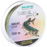 4005652859613 - Camtec Speci 8x fletline - Rullekapacitet:150M. - Brudstyrke:13.5kg. - Farve:Mørkgrøn - Variant:Pike - 001 2077 020<br>Speci 8x: our new line with 8-fold braiding and a sensational price/performance ratio!
Our Speci line is now also available as an 8-fold high-performance line which is in terms of colors and diameter precisely tailored to the respective target fish or fishing method. 
The lines are made of 100% PE fibers! 

Features: 8-fold braiding, Round braiding, 100% PE fibre, High load-bearing capacities, Soft surface, High abrasion resistance, Extremely little stretching, UV protected.
