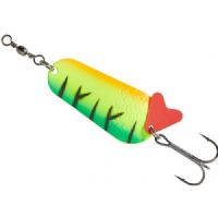 4005652860534 - Colonel Classic HB Spoon - 56mm. - Vægt:22g. - Farve:Fireshark - 001 3256 022<br>Our classic spoon with optimised motion. Due to the greater curvature the spoon runs considerably more actively no matter how slowly it moves. With excellent treble hooks and top quality workmanship!