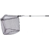 4005652864013 - Never hook Never smell fangstnet, teleskopisk h&aring;ndtag - Længde:180cm. - 001 8239 180<br>Never hook Never smell landing net, 2 sections, Infinite adjustment and detention. Mesh width 10 fletline, net size 60x60cm. 

Landing net with black, rubberized nets and aluminum net heads.

Every fisherman is familiar with the problem: Once the fish is lying in the landing net the treble hook gets snarled up in the net and it is often impossible to release the hook, the only solution being to use scissors. Thanks to the rubberized surface of the net, this problem is at last a thing of the past. It is now child’s play to release snarled up treble hooks. Another advantage is that the net repels all smells because the fish slime cannot penetrate the net material.