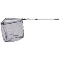 4005652864044 - Never hook Never smell fangstnet, teleskopisk håndtag - Længde:270cm. - 001 8239 270<br>Never hook Never smell landing net, 2 sections, Infinite adjustment and detention. Mesh width 10 fletline, net size 60x60cm. 

Landing net with black, rubberized nets and aluminum net heads.

Every fisherman is familiar with the problem: Once the fish is lying in the landing net the treble hook gets snarled up in the net and it is often impossible to release the hook, the only solution being to use scissors. Thanks to the rubberized surface of the net, this problem is at last a thing of the past. It is now child’s play to release snarled up treble hooks. Another advantage is that the net repels all smells because the fish slime cannot penetrate the net material.
