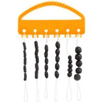 4005652865089 - Gummistopper/-perler - Farve:Sort - 001 5921 003<br>Line stopper/rubber beads black