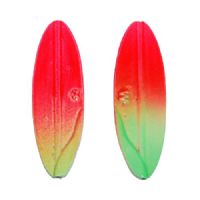 747191904723 - Trutta Skurken - 7 gram - 
Strawberry / Jordbær (Rød/Grøn på begge sider)
<BR>
Den har en vuggende aktion med tung ende som er dybdegående i vandet og fiskes bedst langsomt. Dette agn i god i sø, å og på kysten.