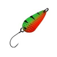 747191998166 - Waterstar - Ice Storm - 3 gram - Forside: Firetiger (grøn/orange) - Bagside: Plettet (orange/sort)