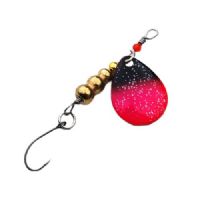 747191998203 - Waterstar - UL-Spinner - 4,5 gram - 4 cm. - Blad: Sort/Pink med glimmer