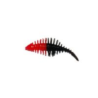 747191999712 - Waterstar - Rubber Baits - Model: Fat Boy junior - 3,5 cm - 10 stk. - Farve: Rød/Sort - Smag: Hvidløg