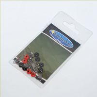 90304 - Løbesvirvel med hægte - Str. L - 10 stkLøbesvirvler bruger man til at montere foderkurve. bundaftaster. flåd og meget mere.Forhindrer at snøren tager skade.