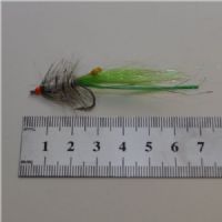 A0154 - Saltvands - Høtyv Green Orange Eyed - Farve: Grøn med Orange øje - Str. : 6