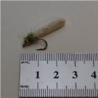 GHMAG001 - Maggot - Farve: Hvid med grøn glimmer og guld hoved - Str. : 10