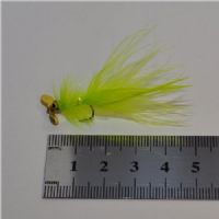 WS00111 - Long Shank - GH Herning fluen m/Propel - Farve: Chartreuse med hoved og propel - Str. : 10