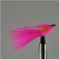 WS00114 - Long Shank - GH Herning fluen m/Propel - Farve: Gul/Pink med messing hoved og propel - Str. : 8