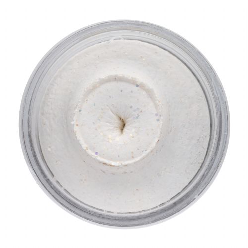 028632022689 - PowerBait med glimmer - WHITE med hvidløg