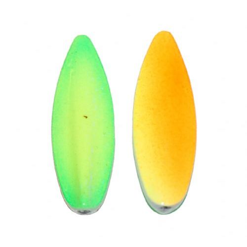 18508 - Trutta Flex - 6 gram - Melon (Grøn/Gul / Orange/Gul) - En nyhed. <BR>Trutta Flex har den perfekte gang i vandet. Trutta Flex er totalt uimodståelig for de kendte sportsfisk som f.eks. regnbueørred. guldørred. Tigerørred. laks og havørred.<BR>Suveræn til Put & Take.