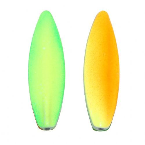 18608 - Trutta Flex - 8 gram - Melon (Grøn/Gul / Orange/Gul) - En nyhed. <BR>Trutta Flex har den perfekte gang i vandet. Trutta Flex er totalt uimodståelig for de kendte sportsfisk som f.eks. regnbueørred. guldørred. Tigerørred. laks og havørred.<BR>Suveræn til Put & Take.