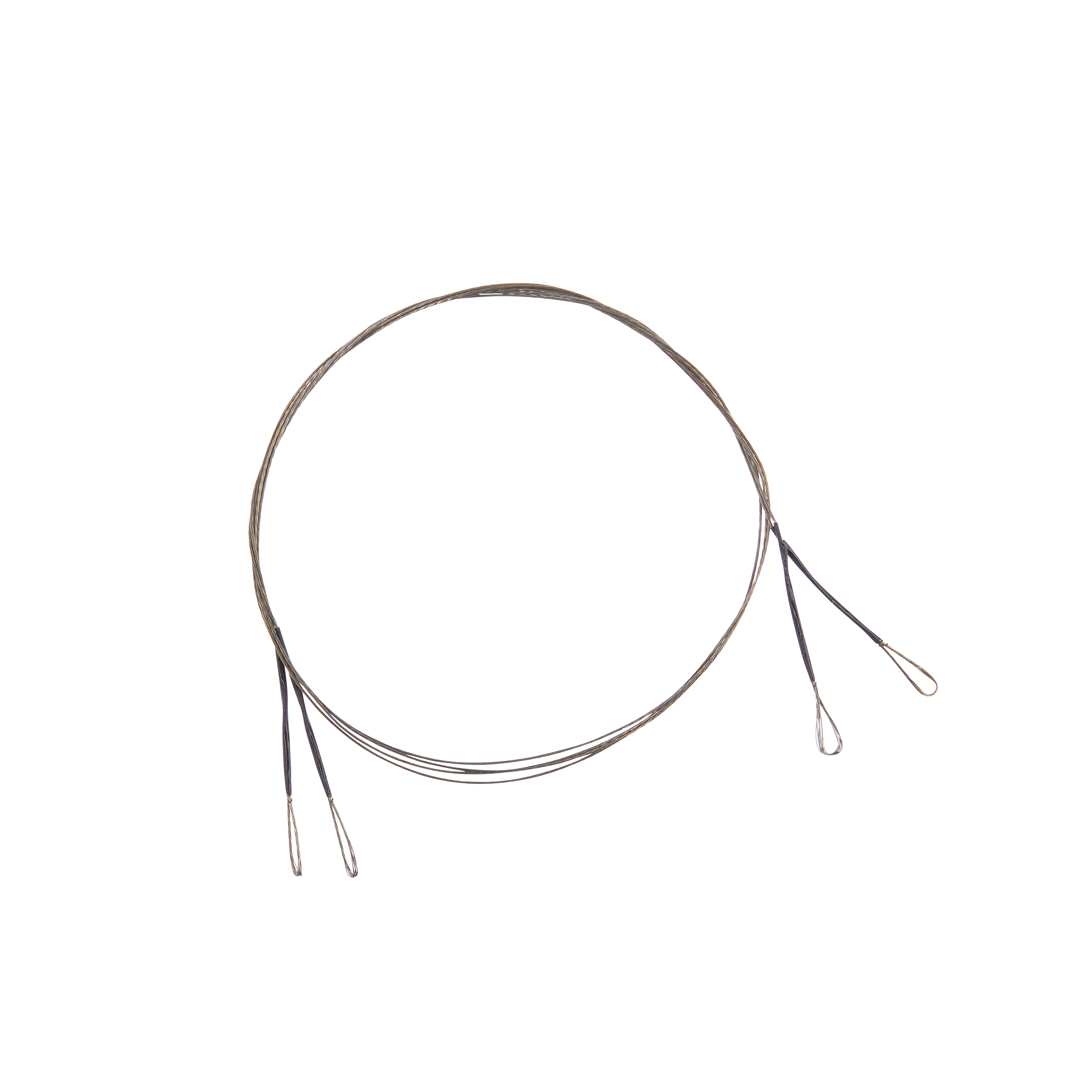 4005652152271 - 7x7 Niroflex rustfri st&aring;l rig med 2 loops - Længde:70cm. - Brudstyrke:13kg. - 001 4573 113<br>With 2 loops.