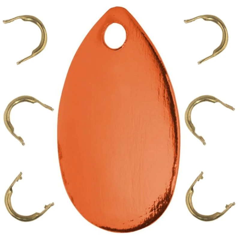 4005652161334 - Edition Sea, fladfiske spoon blade med eyelets - Længde:10cm. - Farve:Orange, UV - 001 4732 043<br>Useful accessories for all anglers, who want to construct their own systems or in order to refine existing leaders individually.