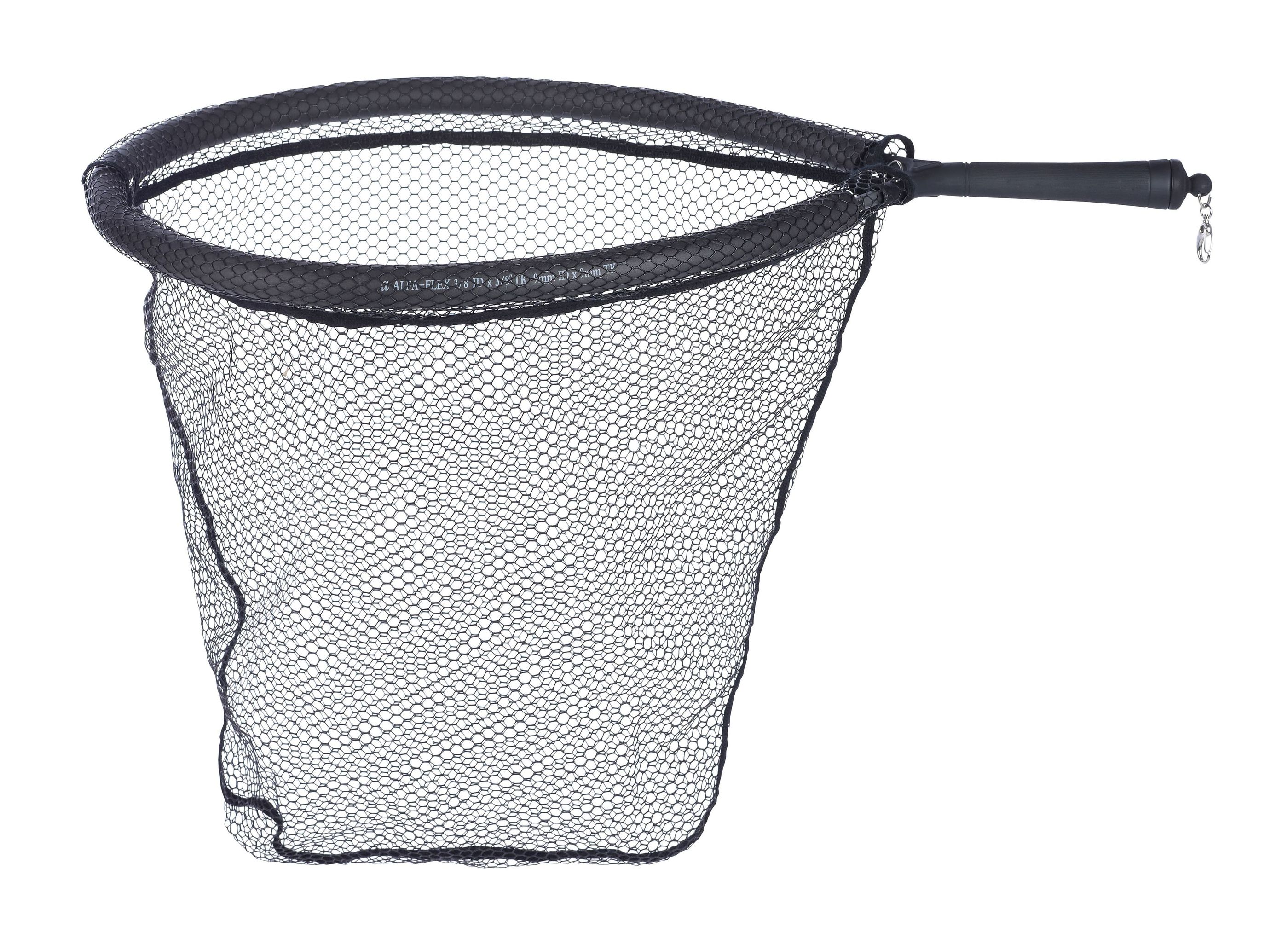 4005652171197 - Never Hook fangstnet til vadefiskeri med magnet clip - Farve:Sort - 001 8219 050<br>Our new sea trout landing net is also simply great: Extra-deep rubberised net and magnetic clip for convenient transport and easy use. The frame is encased in a buoyant material that makes the landing net float. Mesh width 8 fletline, 45 x 55cm.
