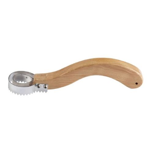 4005652179841 - Ergonomisk skælfjerner - Længde:19cm. - 001 8487 002<br>With prongs in two rows. With wooden handle.