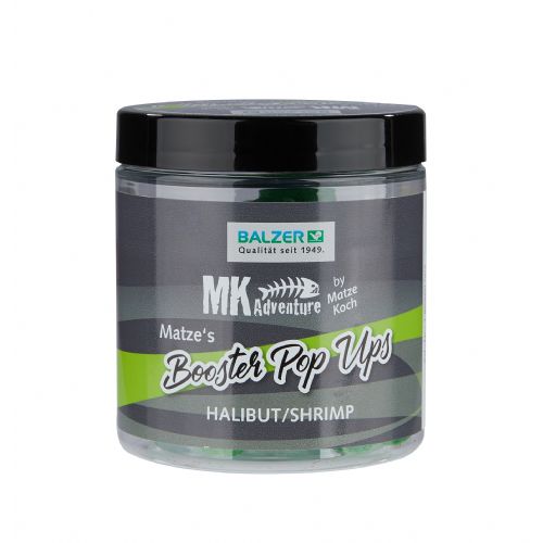 4005652820811 - MK Booster Ball Pop Ups mix, 15/20mm - Farve:Gr&oslash;n - Smag/duft:Halibut/Shrimp - 001 8596 002<br>Matze’s pop-ups in the same colours as the Booster Balls, and then again as flamboyant fluo versions, are guaranteed to attract the attention of the moss backs. Let the pop-up float 5-10cm above the ground. For longer rigs you can adjust the height with split shot lead or putty. Try also the snowman sassembly. A Robin Red Monstercrab boilie followed by a pop up gives a super catchy double-bait that strikes heavily. Now new: You will find 15mm and 20mm balls so that you can always act flexibly. No matter whether one 20 or two 15mm or a snowman, from a 20-size basic boilie and a 15 size pop-up, they are all possibilities that are open to you. The suitable dips are equally well suitable both for the pop-ups and for the basic boilies.