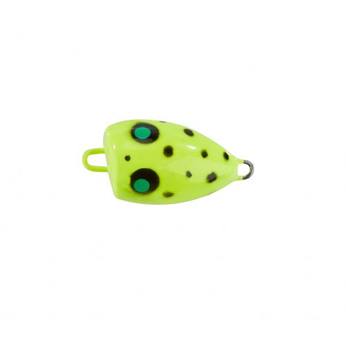 4005652825472 - Popper "Splash” - 30mm. - Vægt:2.8g. - Farve:Gul, UV - 001 6080 000<br>The „Splash“ is perfect for fishing in summer when the fishes are more passive. The Popper is tied to a leader and the hook is baited with natural baits or our Trout Collectors. The popper is twitched over the surface and this creates popping noises and imitates food which is falling in the water and attracts trouts. Can also be used as a pilot float.