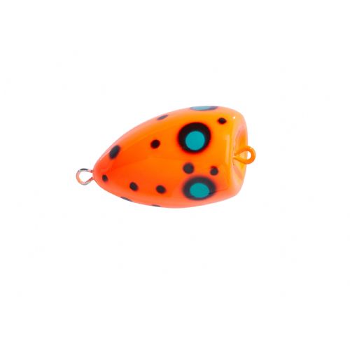 4005652826561 - Popper "Splash” - 30mm. - Vægt:2.8g. - Farve:Orange, UV - 001 6080 003<br>The „Splash“ is perfect for fishing in summer when the fishes are more passive. The Popper is tied to a leader and the hook is baited with natural baits or our Trout Collectors. The popper is twitched over the surface and this creates popping noises and imitates food which is falling in the water and attracts trouts. Can also be used as a pilot float.