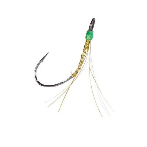 4005652831053 - Trout Attack, spoon krog - Farve:Guld Glitter - 001 6045 608<br>On difficult days, success rides on little things. Simply replace the spoon hook with this one with glitter threads. With chemically sharpened tip.