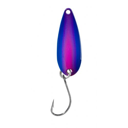 4005652832609 - Pro Staff Series Swindler Spoon - 30mm. - Vægt:2.3g. - Farve:Blå/pink - 001 6067 217<br>With a tumbling run for more passive trouts. Can be guided extremely slow. Top in the cold season.