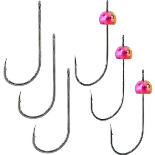 4005652833835 - Trout Collector, Cheburashka krog s&aelig;t for gummilarver - Vægt:0.21g. - Farve:Pink - 001 6091 010<br>Just right for our Larva softbaits. Contents: 3 light-weight hooks, 3 hooks with 0.21 g tungsten bead. Hook size 8 suitable for the 5cm larva, hook size 10 suitable for the 3cm larva