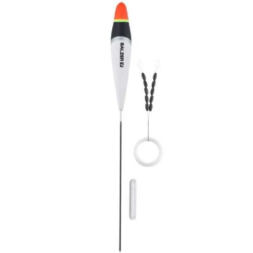 4005652839080 - Trout Attack, B. Slim Jim fl&aring;d med glaslod og gummistoppere - Vægt:3g. - 001 6090 103<br>First-class float sets consisting of high-quality trout floats with small bodies, matching glass weights, triple swivels and line stoppers.