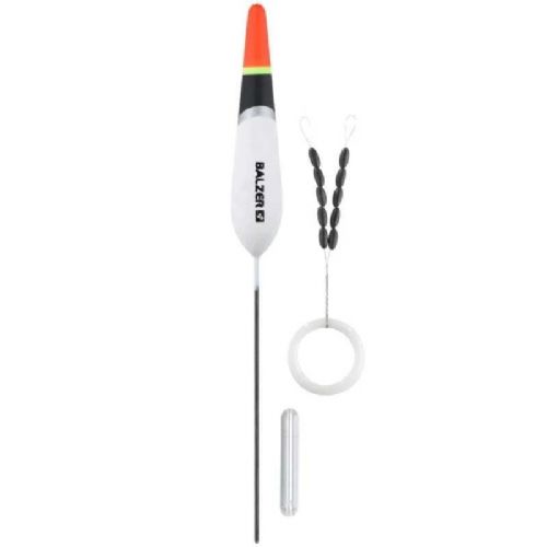 4005652839141 - Trout Attack, C. Slim Jim fl&aring;d med glaslod og gummistoppere - Vægt:5g. - 001 6090 205<br>First-class float sets consisting of high-quality trout floats with small bodies, matching glass weights, triple swivels and line stoppers.