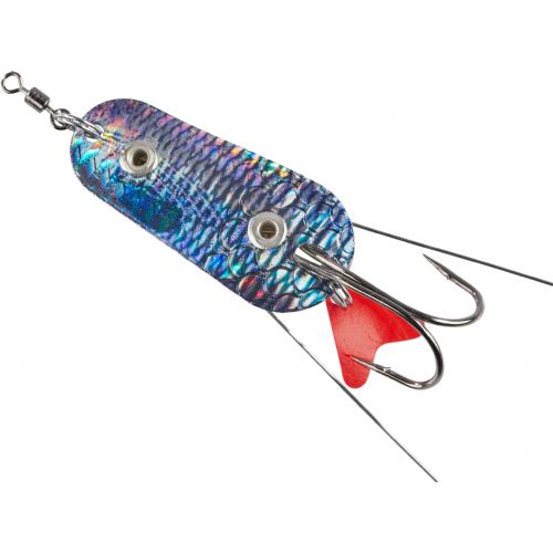 4005652841526 - Colonel Weed Spoon - 56mm. - Vægt:22g. - Farve:Holo-Roach - 001 3253 222<br>Weed Spoon: The two wires over the twin hook ensure that no weed gets caught on the hook tips. This way you can still fish on (catchy!) weedy sections, which is no longer possible with normal spoons.