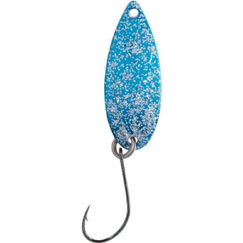 4005652845661 - Metallica ICE Spoon - 27mm. - Vægt:2g. - Farve:Blå/orange - 001 6098 204<br>Our new spoons with a triple appeal. Copious particles that look like small scales glitter on the anodised upper surface. The colour contrast is then found on the reverse. Incredibly successful!