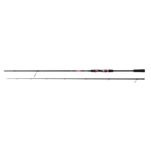 4005652848297 - Shirasu IM-8 Pike H, geddestang - Længde:270cm. - Vægt:230g. - Kastevægt 30-84gram. - 001 1238 270<br>Shirasu IM-8...the next generation! Finally it is here, the 2nd generation of our already legendary Shirasu IM-8 predator rods. All blanks have been redesigned – and besides some tried and tested rod types, there are also lots of new rods. The spinning rods have modern Fast Taper actions – in other words fast tip actions. The screw reel seat has openings on the side, so you can put your finger on the blank there and be guaranteed to notice every tock and tug. In the lower part, the blanks are wrapped with high-quality carbon tape. Our proven PRO GUIDE CONCEPT ring system is also used in this series – ensuring an optimum bending curve during the drill. For an easier overview, the action of the rod is also shown as an abbreviation on the blank next to the casting weight (e.g. UL for Ultra Light). 

Features: IM-8 carbon fibre with carbon tape, Precision Nylon-/Stainless Steel reel seats with side openings, Ergonomic handles made of Duplon, Titanium SIC guides, PRO GUIDE CONCEPT, Hook holder. 

Thanks to the hard backbone, this great rod easily handles large lures and big pikes! Their area of application are large wobblers and shads up to approx. 20cm.