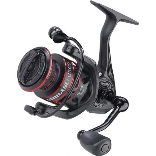 4005652849553 - Shirasu 6000 fiskehjul - Hjulstørrelse6200 - Gear:5.2:1 - Lejer:5+1 - Vægt:205g. - 001 0233 620<br>Both the look and the models are perfectly matched to our brand new Shirasu IM-8 rod series (p. 38-41). You can be sure of what you’re buying with our reels: they have been extensively tested by our Pro Staff Team for over six months! The reels are very smooth and have a very precise Micro Disc drag system. The Screw-In aluminium crank handle can bescrewed into the reel body so it does not move at all. The tried and tested S-stroke system guarantees perfect line lay. 

Features: 
5 precision ball bearings plus 1 needle bearing,S stroke system for optimal line lay for casting,Quick-Stop-System (Q.S.S.) to stop the rotor instantaneously,Total Tolerance Control System (T.T.C.): any conceivable tolerances of the crank, gear and drags are reduced to a minimum,Anti Swing-System (A.S.S.), prevents undesirable vibrations,Finely adjustable drag (S.D.S) with large brake discs,Anti-Twist line rollers,Aluminium spool,Screw-in Aluminium crank,Optional left or right manual operation