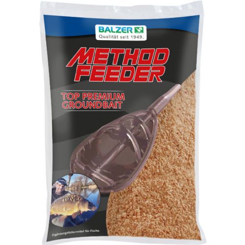 4005652855400 - Method Feeder, Premium Groundbait - Vægt:600g. - Smag/duft:Spicy Krill - 001 8440 002<br>Premium Groundbait Method Feeder feed. As well as our tried-and-tested Feedermaster Method Feeder feed, we also offer Premium Groundbait, a top-class ready-made feed with very high-quality ingredients (very high protein and fishmeal content). The recipes were developed by feeder pro Julian Feuerlein and have been successfully proven to catch fish. The very fine grain size means that the food can be digested quickly. There are 5 exciting varieties, both sweet and fishy, suitable for all seasons and all waters. The addition of pellets means that even large fish can be kept at a feeding spot for a long time. Contents: 600g. There are instructions on the bags on how to prepare the food and pellets in the best possible way!