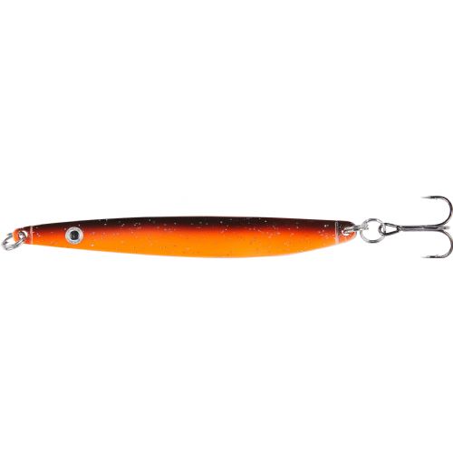 4005652855615 - Colonel Z havørred spoon. UV - 10mm. - Vægt:26g. - Farve:Orange/sort - 001 3367 026<br>Excellent seatrout lures made of zinc-alloy in attractive colours. Needle-sharp treble hooks with double split ring minimises the drop-out rate.