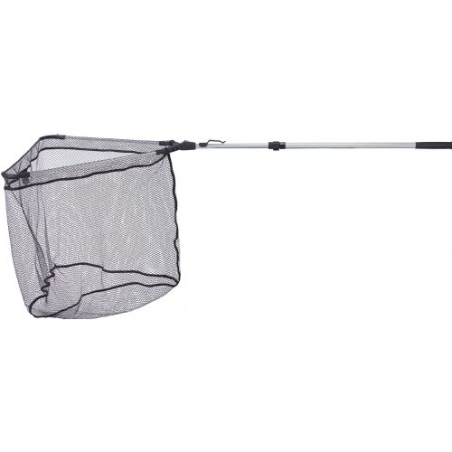 4005652864013 - Never hook Never smell fangstnet, teleskopisk h&aring;ndtag - Længde:180cm. - 001 8239 180<br>Never hook Never smell landing net, 2 sections, Infinite adjustment and detention. Mesh width 10 fletline, net size 60x60cm. 

Landing net with black, rubberized nets and aluminum net heads.

Every fisherman is familiar with the problem: Once the fish is lying in the landing net the treble hook gets snarled up in the net and it is often impossible to release the hook, the only solution being to use scissors. Thanks to the rubberized surface of the net, this problem is at last a thing of the past. It is now child’s play to release snarled up treble hooks. Another advantage is that the net repels all smells because the fish slime cannot penetrate the net material.